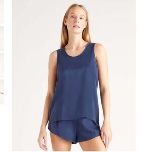 -QUINCE 100% Washable Silk Pajama Set Size S/M